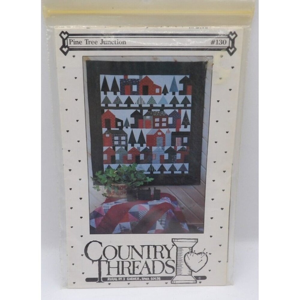 Country Threads "Pine Tree Junction" Quilt Pattern NOS VTG 1988